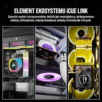 CORSAIR iCUE LINK QX120 RGB Wentylator RGB z Magnetyczną